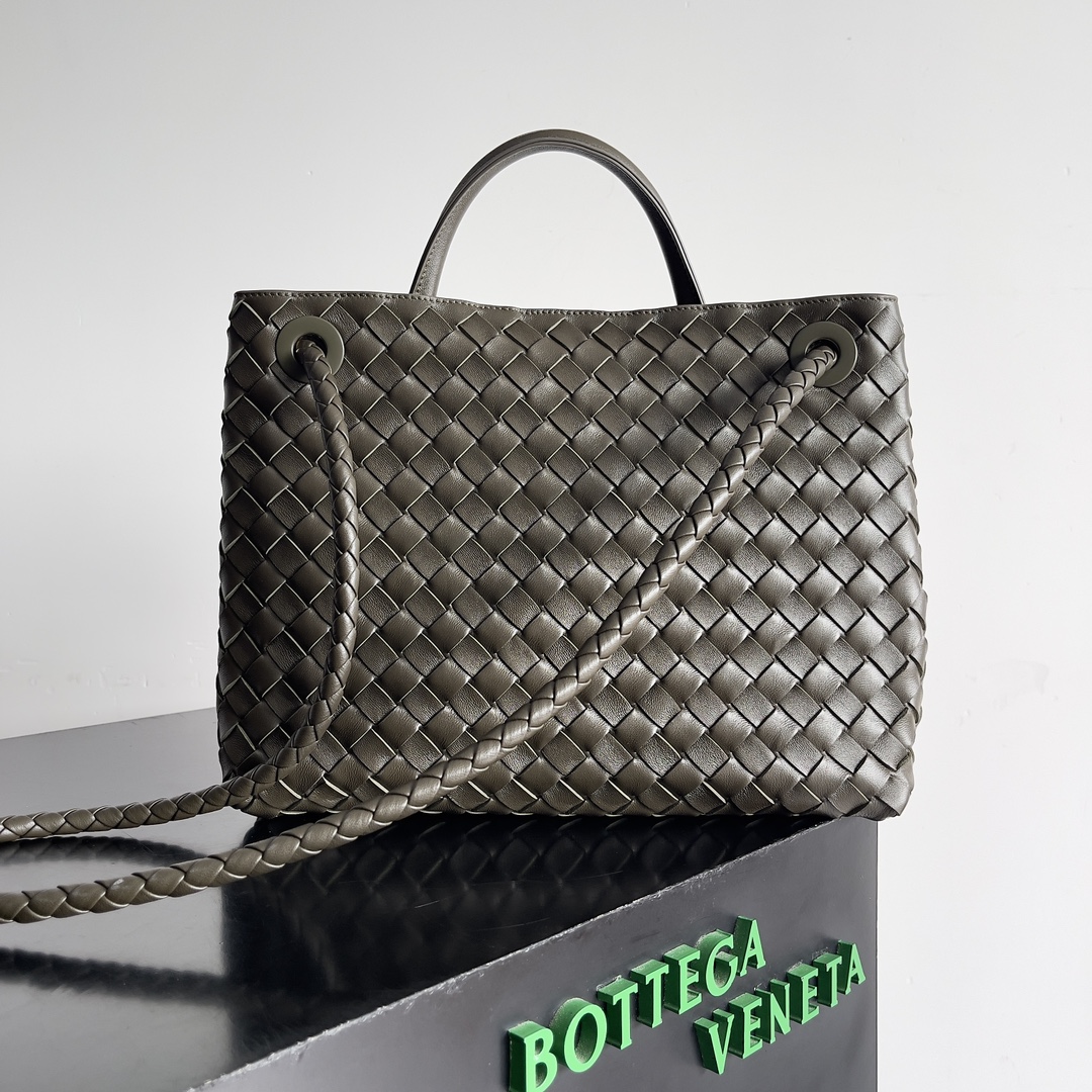 [TOP] Bottega Veneta BV Andiamo Bag 32x24x12cm - Green