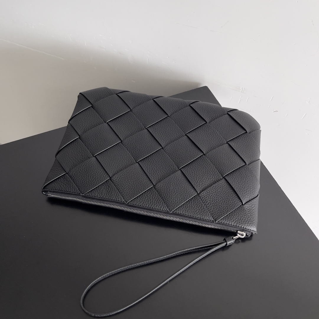 [TOP] Bottega Veneta BV Diago Taurillon Bag 25*16*2cm/33*23*2cm - Black