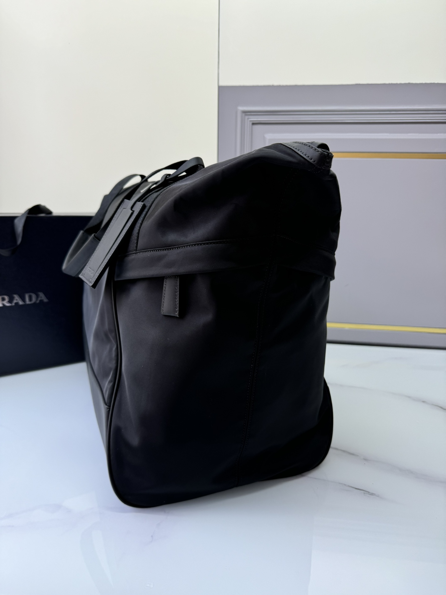 [TOP] PRADA Re-Nylon and Leather Travel Bag 40×44.5×24 cm - 3 Colour