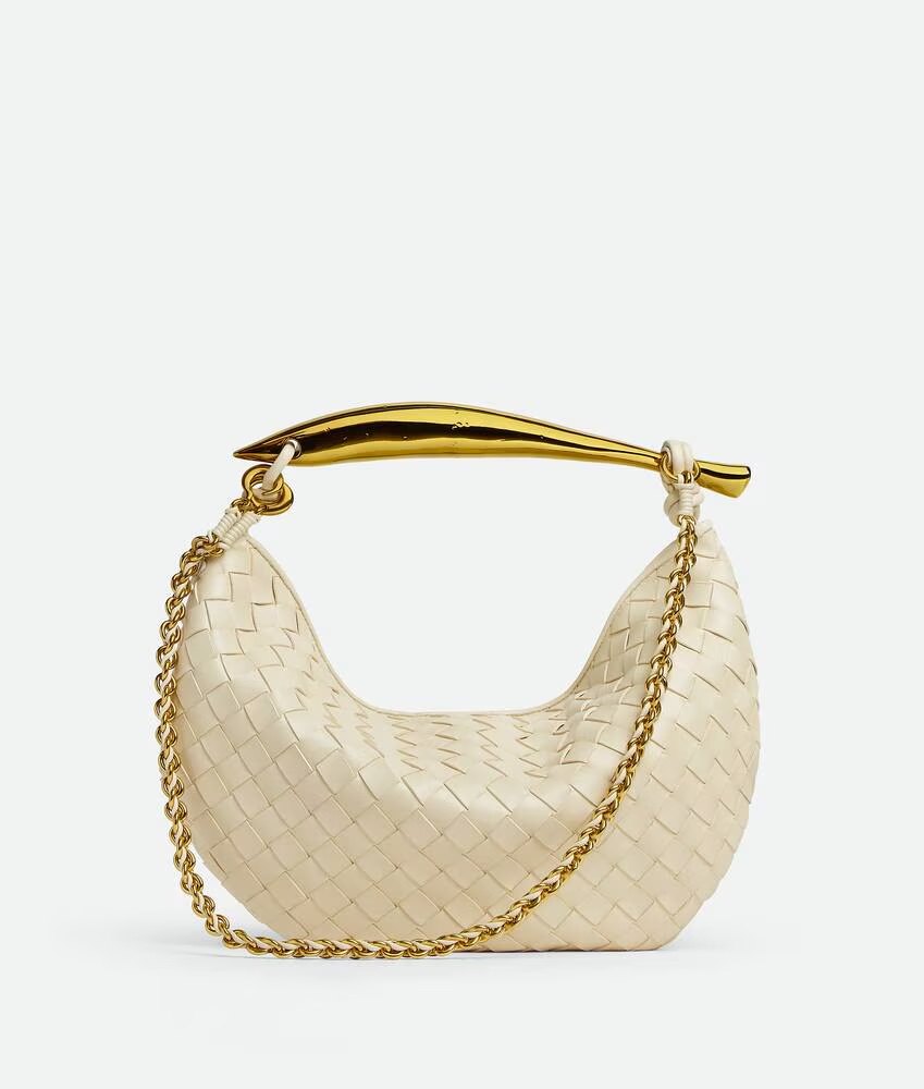 [TOP] Bottega Veneta BV Sardine Bag Intrecciato Weave 33x20x4 cm - Beige