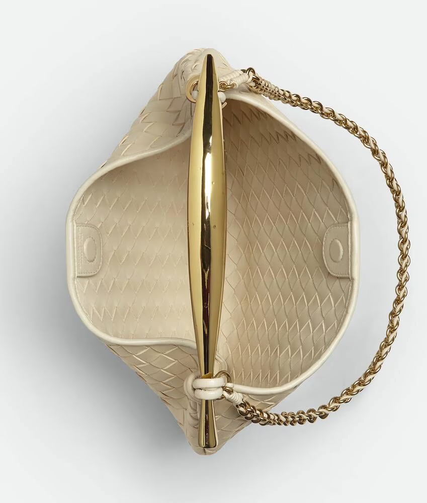 [TOP] Bottega Veneta BV Sardine Bag Intrecciato Weave 33x20x4 cm - Beige