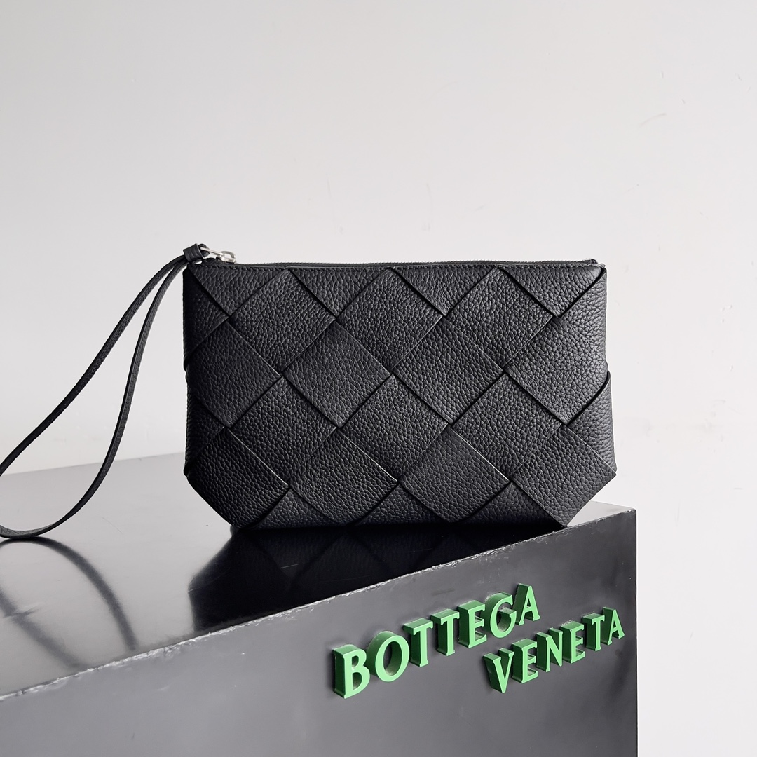 [TOP] Bottega Veneta BV Diago Taurillon Bag 25*16*2cm/33*23*2cm - Black