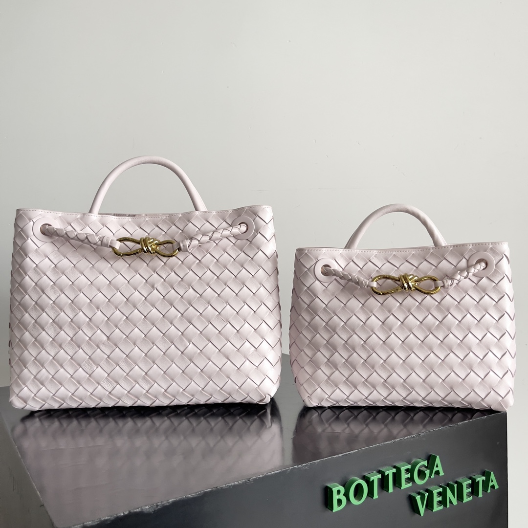 [TOP] Bottega Veneta BV Andiamo Bag 25x22x10.5cm/32x24x12cm - Pink