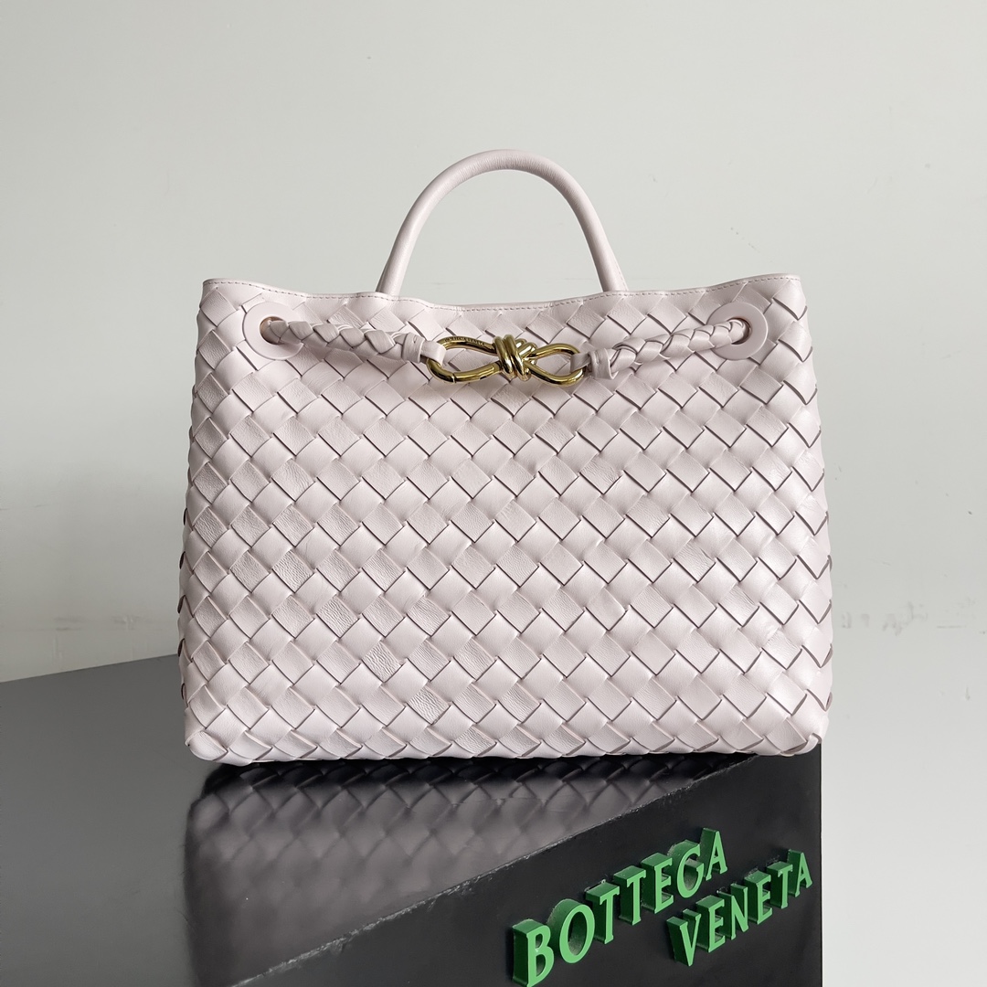 [TOP] Bottega Veneta BV Andiamo Bag 25x22x10.5cm/32x24x12cm - Pink