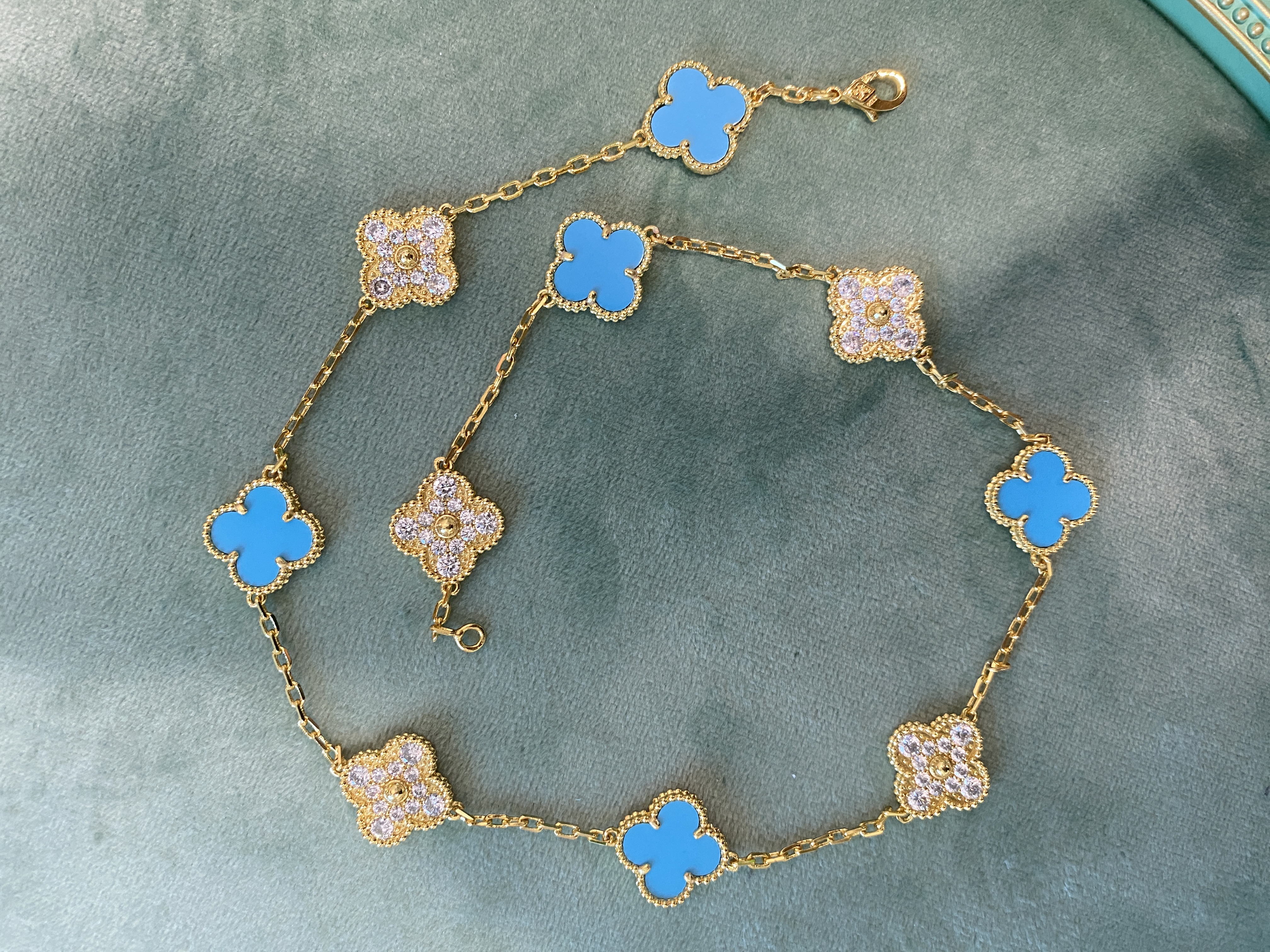 [TOP] Van Cleef & Arpels Vintage Alhambra 5 motifs Bracelet/Necklace/Earrings