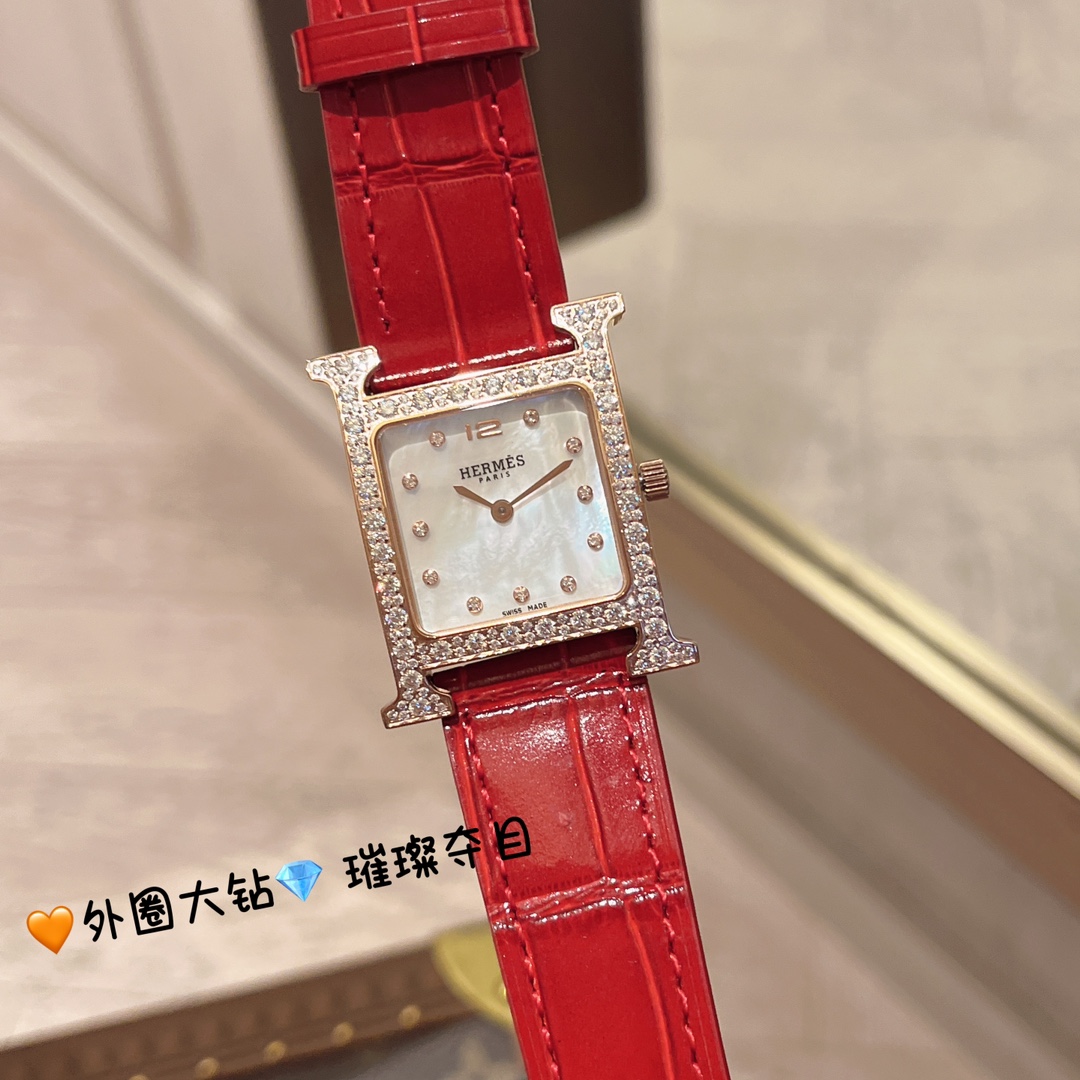 [TOP] HERMES Heure H Series Watch 26x26mm - 9 Colors