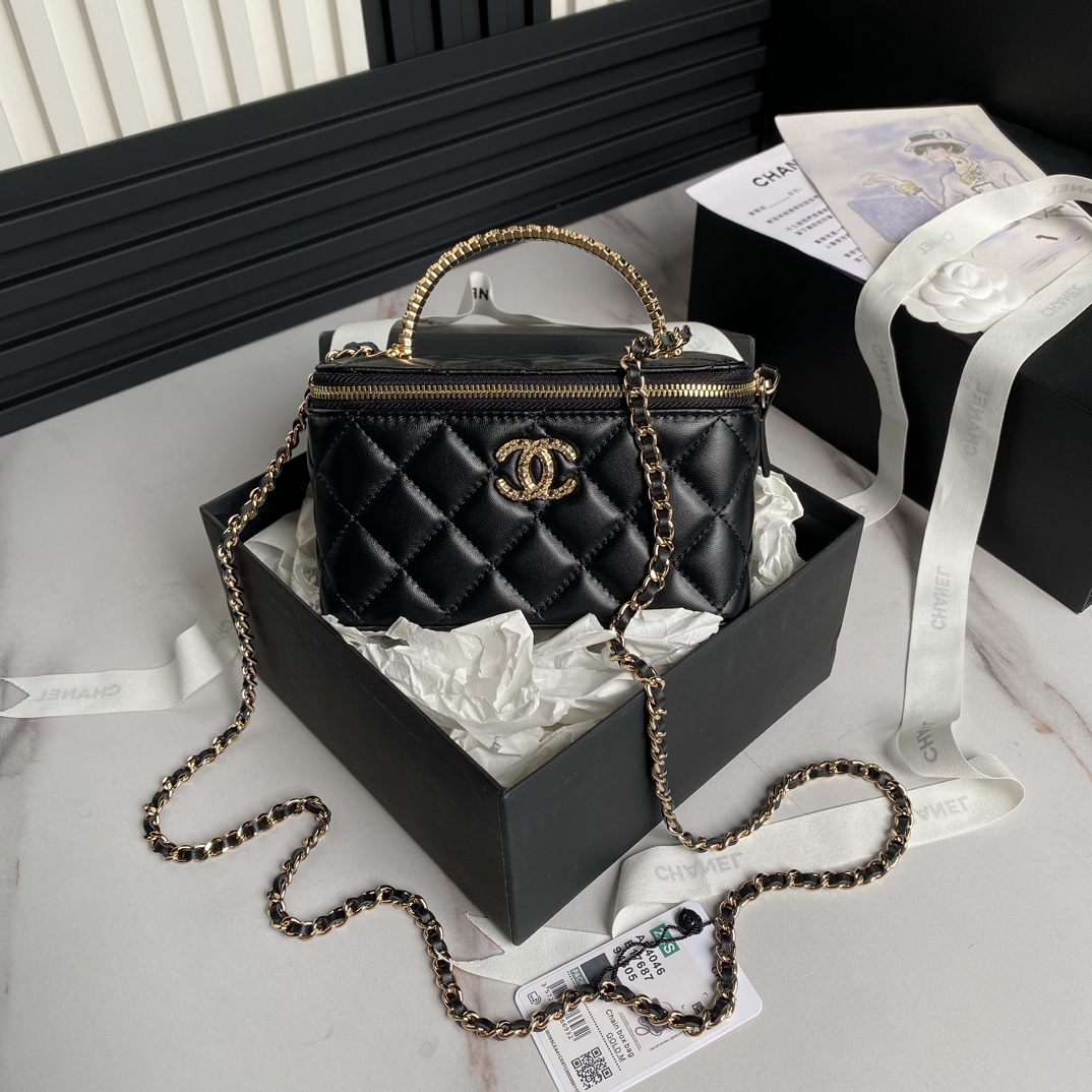 [TOP] CHANEL Vanity Case 17 cm - 2 Color
