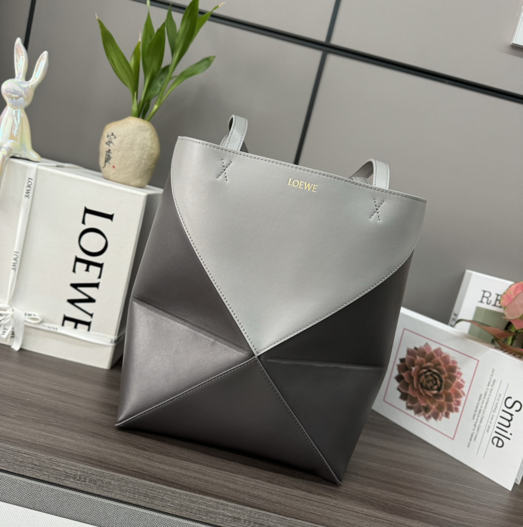 [TOP] LOEWE Puzzle Fold Bag Glossy Cow Leather 25.5*14.5*31.5CＭ - 11 Colour