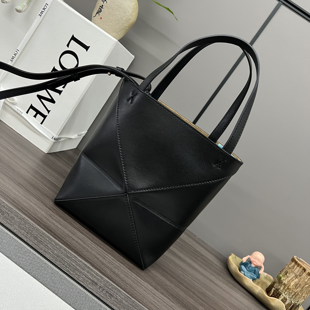 [TOP] LOEWE Puzzle Fold Bag Mini Glossy Cow Leather 16.5*9.5*20CM - 9 Colour