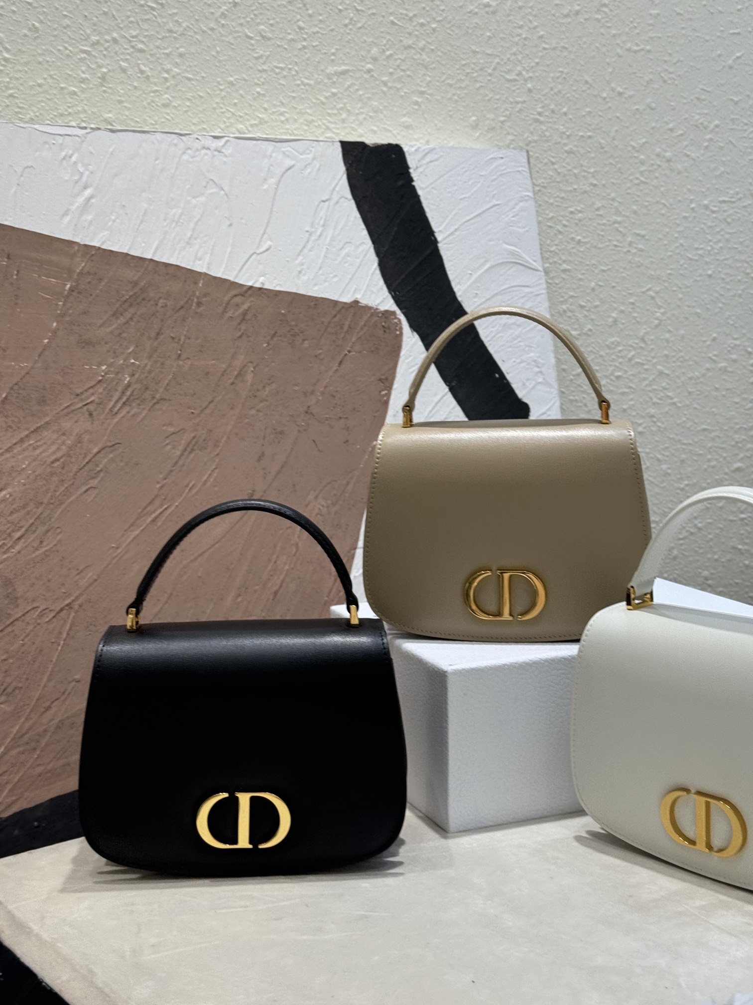 [Top] Christian Dior Cowhide 30 Montaigne Bag 19 x 12 x 8 cm - 3 Colors&GHW