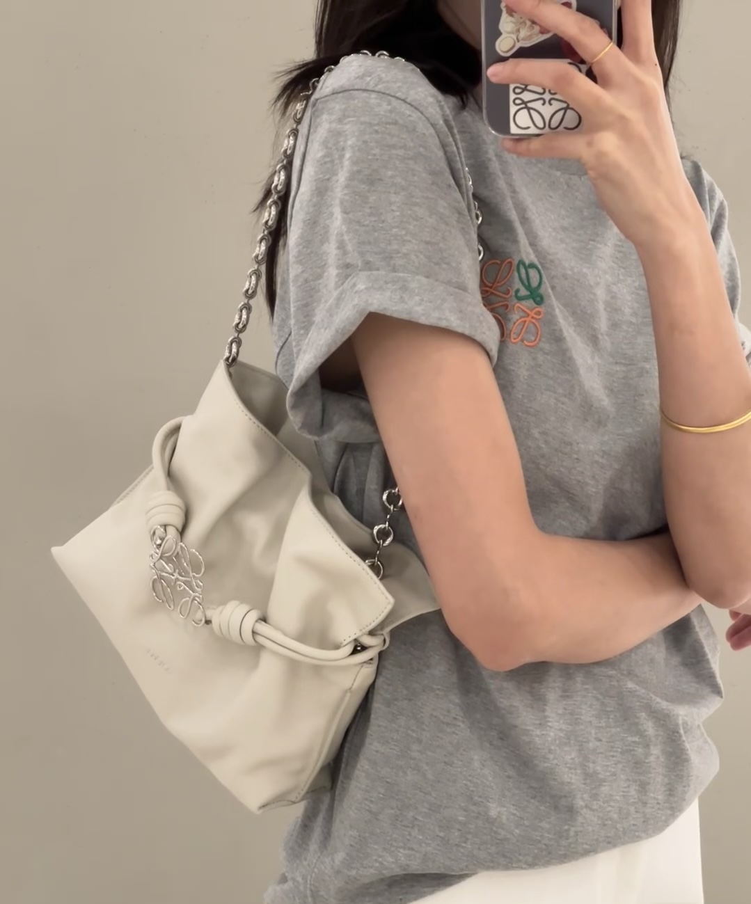 [TOP] LOEWE Flamenco Bag Cowhide Drawstring 30*24.5*10.5cm/23.9*18*9cm - 2 Colour