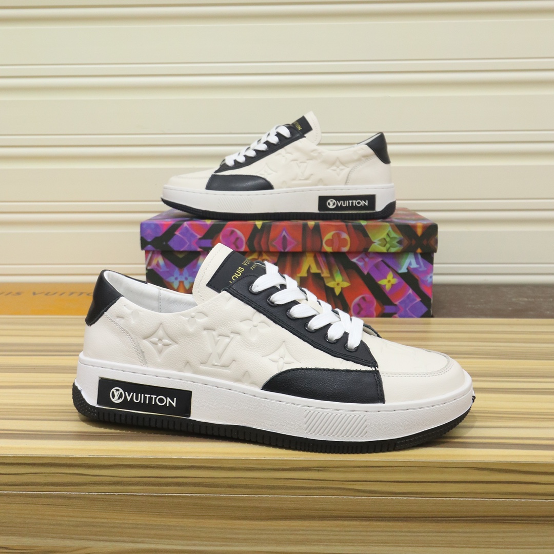 [TOP] Louis Vuitton LV Men's Cowhide Shoes -2 Colors