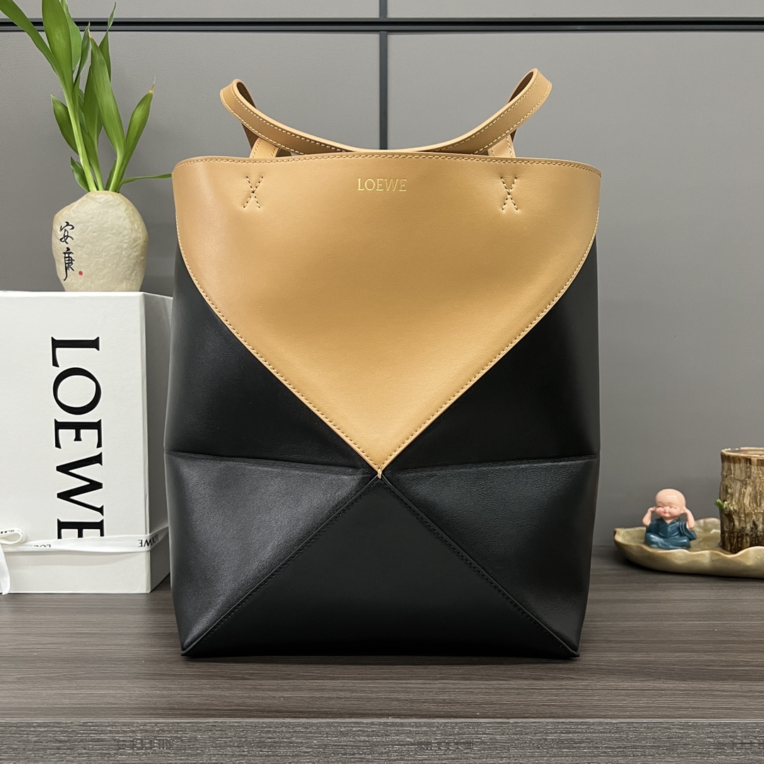 [TOP] LOEWE Puzzle Fold Bag Glossy Cow Leather 25.5*14.5*31.5CＭ - 11 Colour