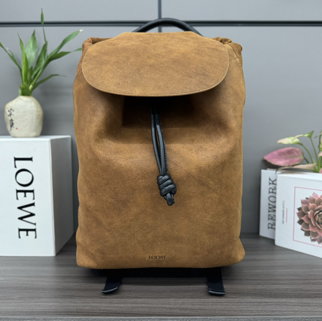 [TOP] LOEWE Flamenco Bag Suede backpack 36*16*40CM - 2 Colour