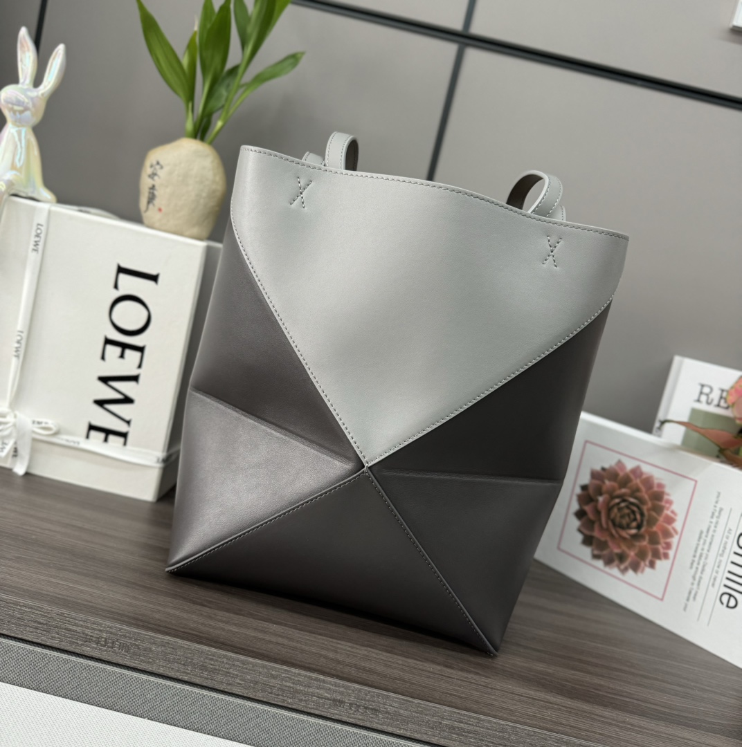[TOP] LOEWE Puzzle Fold Bag Glossy Cow Leather 25.5*14.5*31.5CＭ - 11 Colour