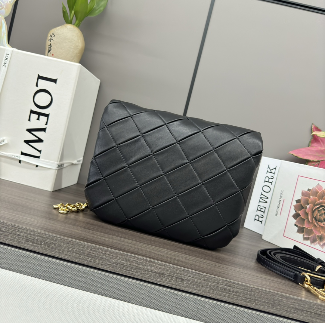 [TOP] LOEWE Goya Bags Glossy purpleheepskin 23*9*17cm - 5 Colour