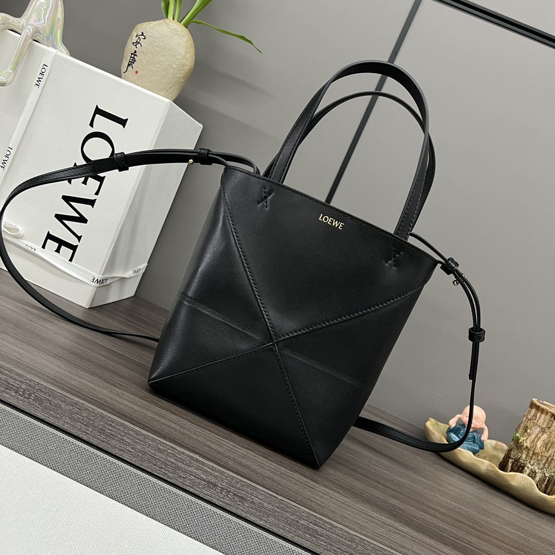 [TOP] LOEWE Puzzle Fold Bag Mini Glossy Cow Leather 16.5*9.5*20CM - 9 Colour
