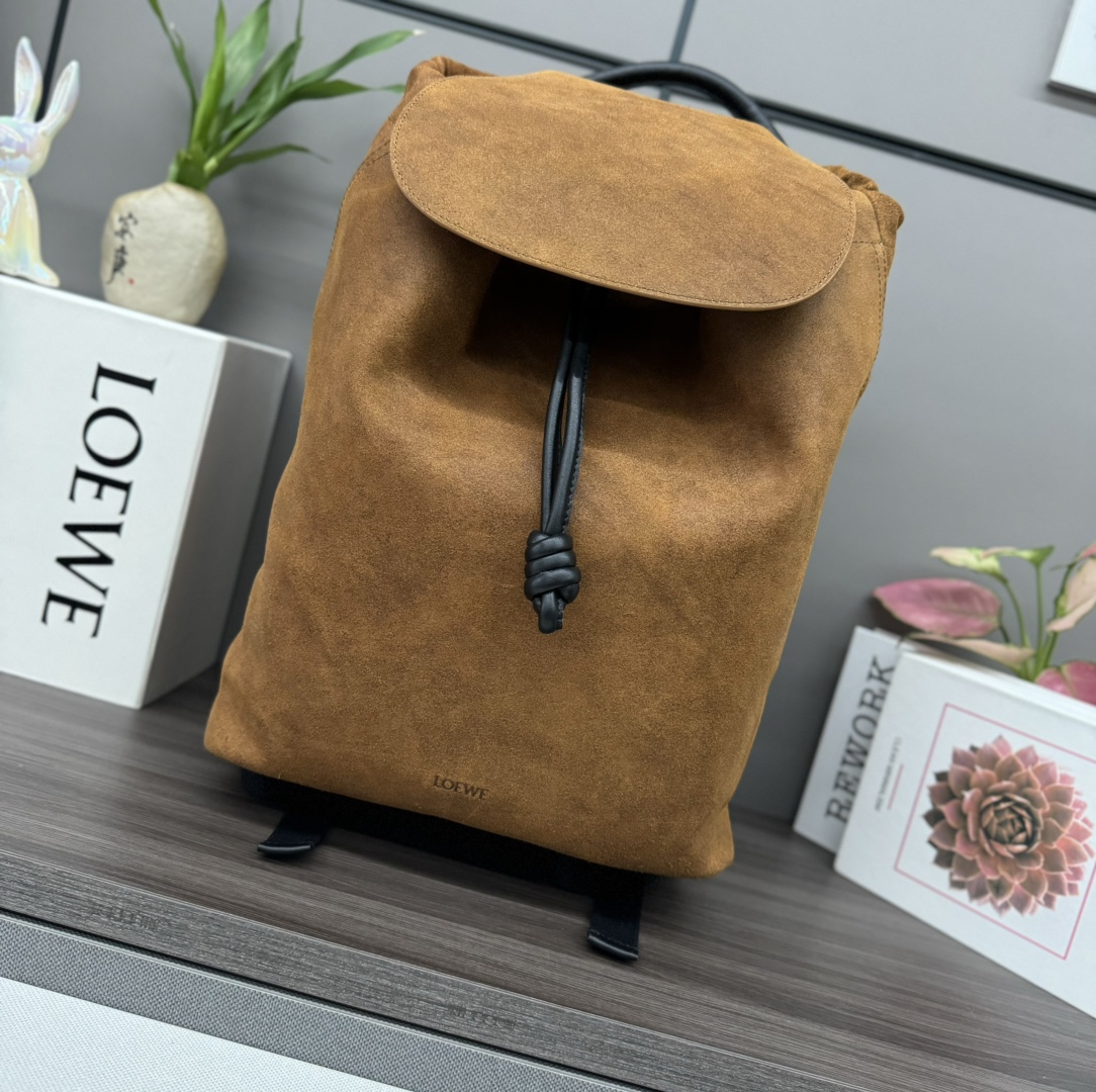 [TOP] LOEWE Flamenco Bag Suede backpack 36*16*40CM - 2 Colour