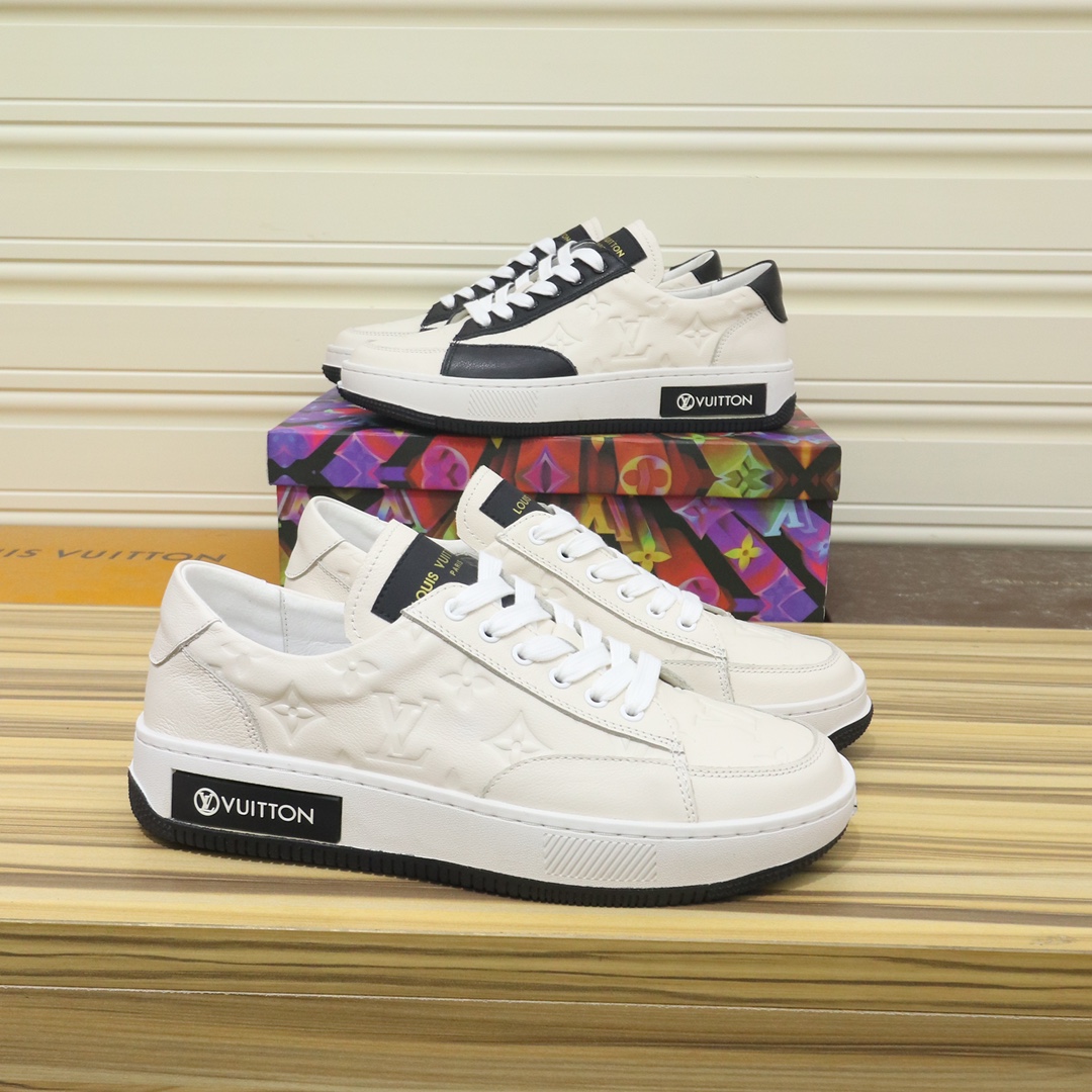 [TOP] Louis Vuitton LV Men's Cowhide Shoes -2 Colors