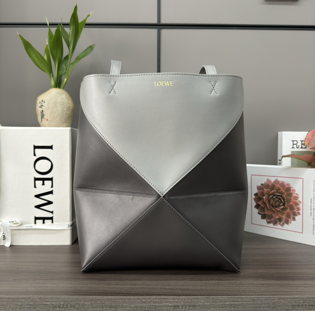 [TOP] LOEWE Puzzle Fold Bag Glossy Cow Leather 25.5*14.5*31.5CＭ - 11 Colour