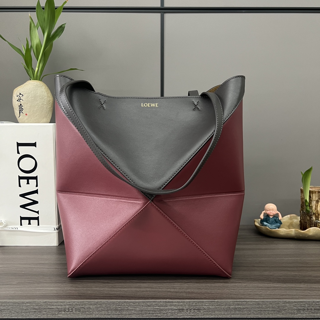 [TOP] LOEWE Puzzle Fold Bag Glossy Cow Leather 25.5*14.5*31.5CＭ - 11 Colour
