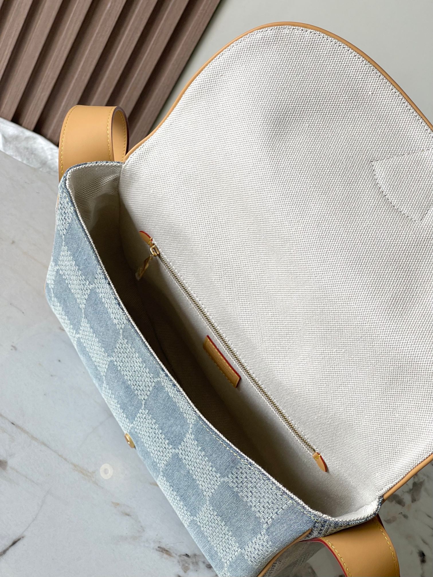 [TOP] Louis Vuitton LV Montsouris Messenger MM Bag 35*29*12CM - Denim