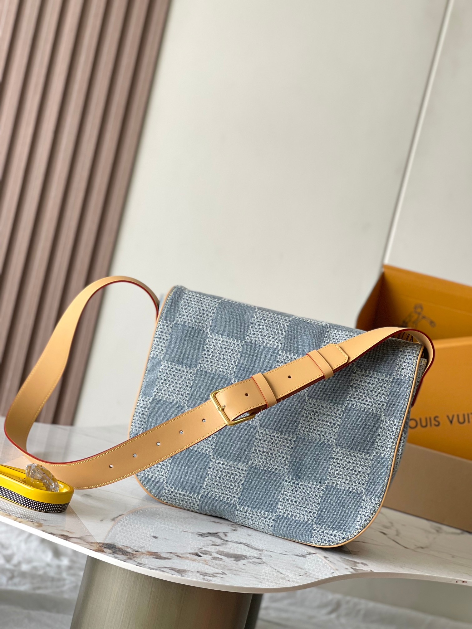 [TOP] Louis Vuitton LV Montsouris Messenger MM Bag 35*29*12CM - Denim