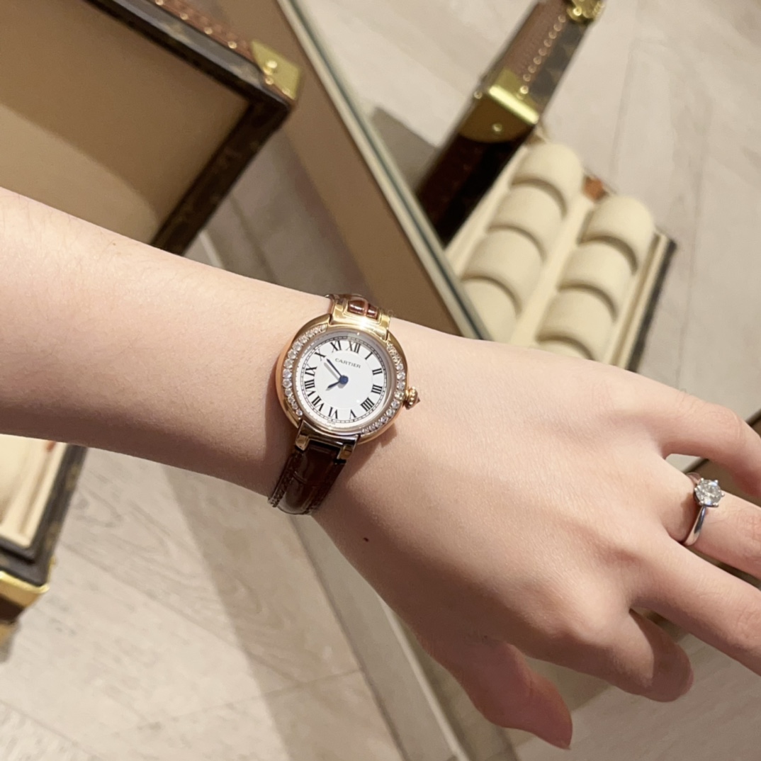 [TOP] Cartier Watch 30 mm -  Brown