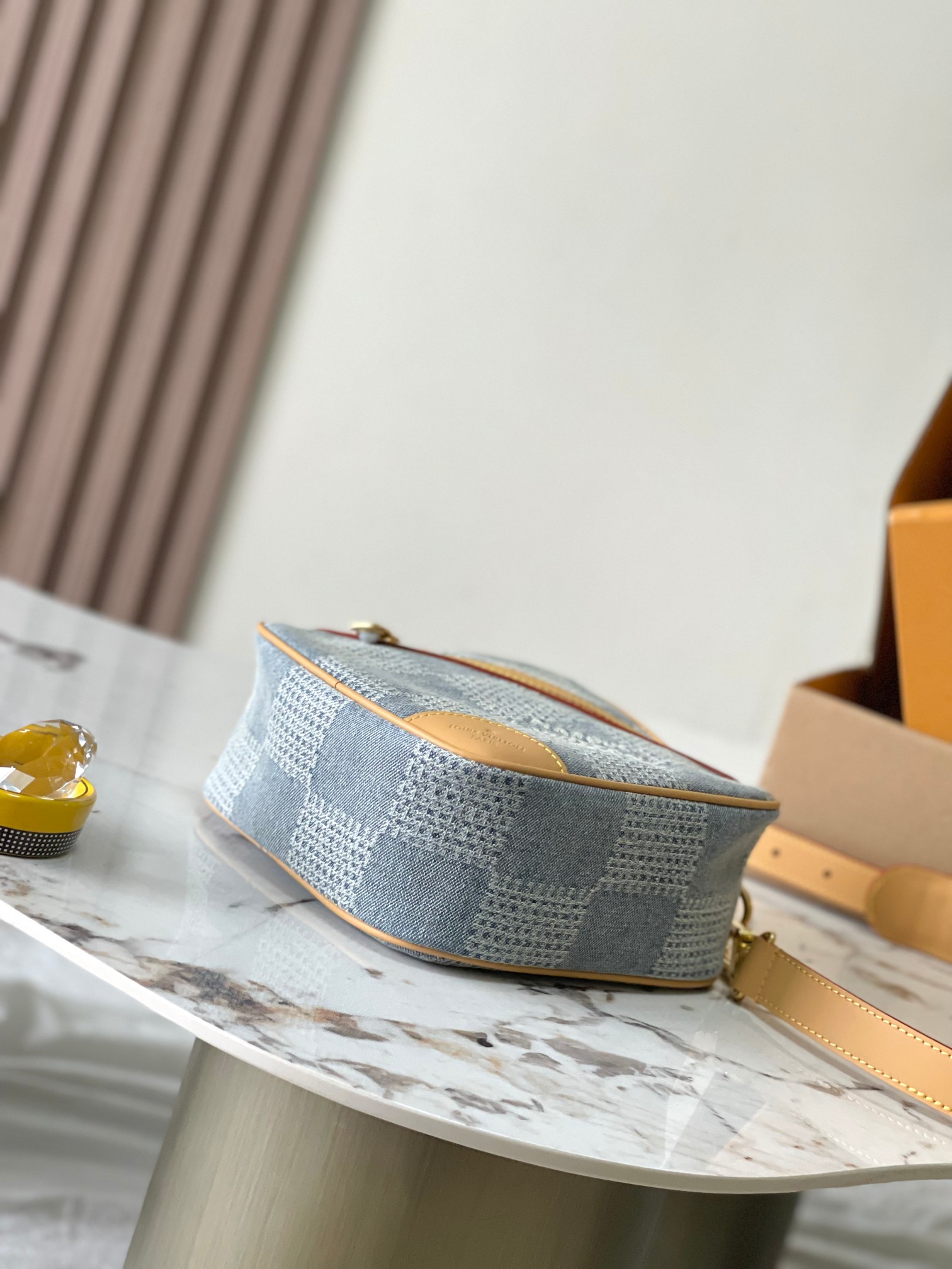 [TOP] Louis Vuitton LV Chess Messenger  Bag 24*24*8CM - Denim