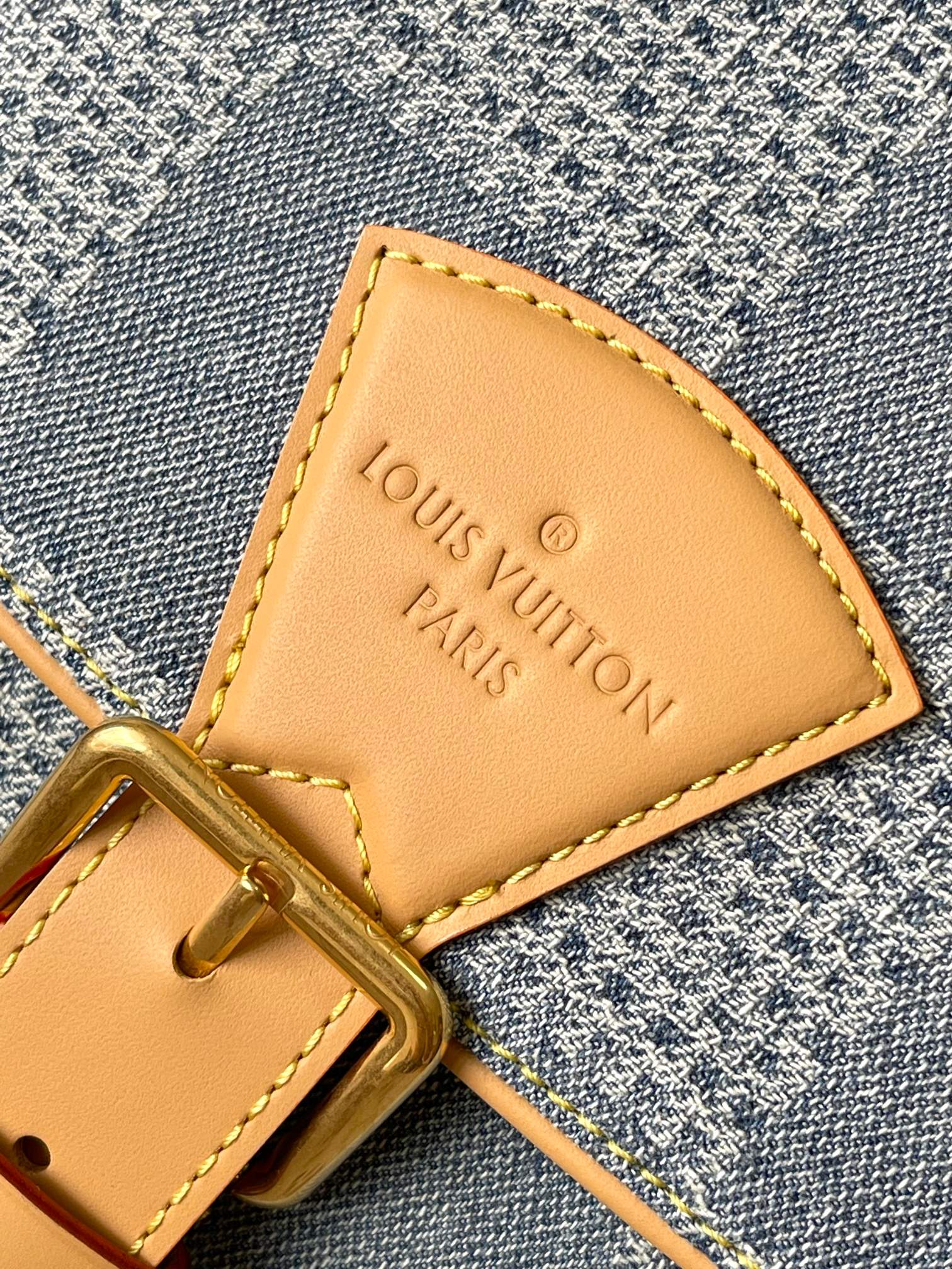 [TOP] Louis Vuitton LV Montsouris Messenger MM Bag 35*29*12CM - Denim