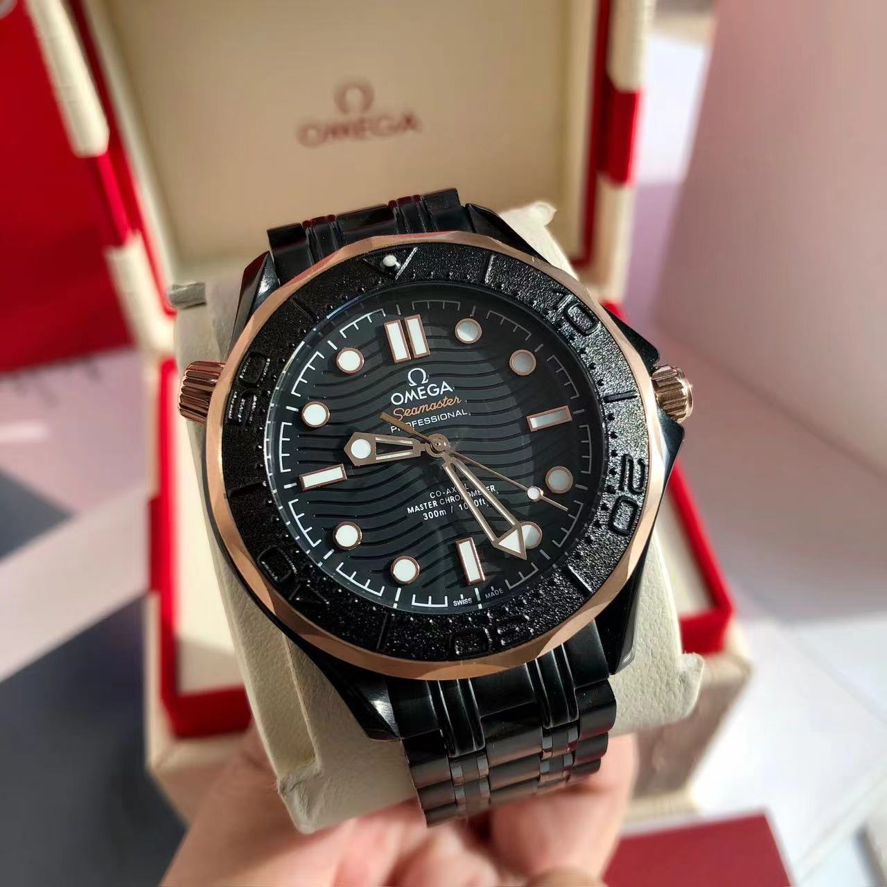 [TOP] OMEGA Seamaster Diver 300m Men's Watch 43.5mm - Black