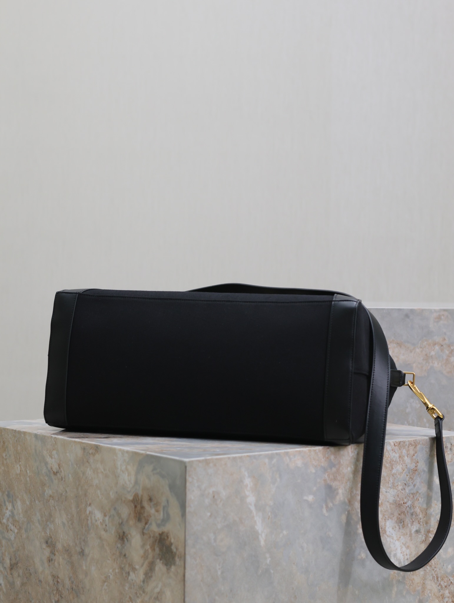 [TOP] Yves Saint Laurent YSL RIVE GAUCHE Bowling Tote Bag 42×32×18cm - Black