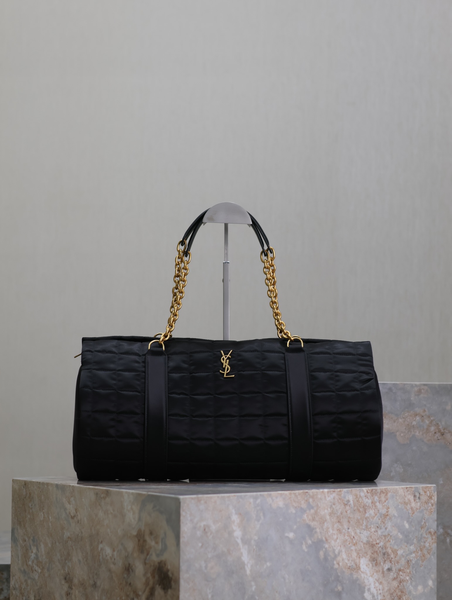 [TOP] Yves Saint Laurent YSL Gloria Travel YSL Duffel Bag in Quilted Nylon  42×18×18cm - 2 Color