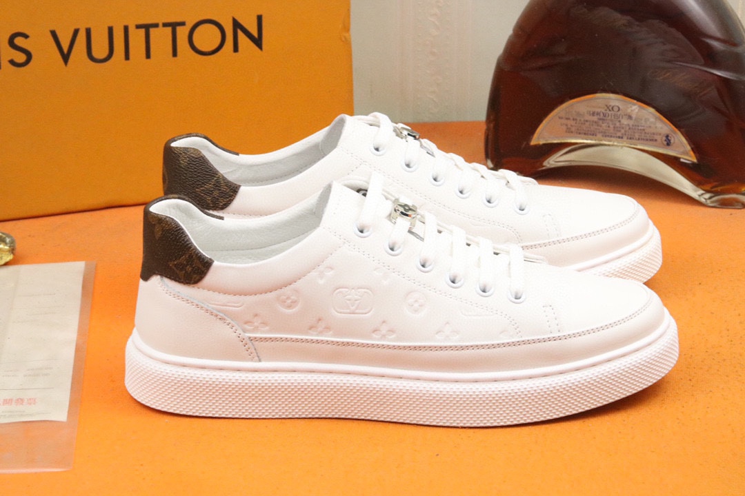 [TOP] Louis Vuitton LV Men's Casual Shoes-White