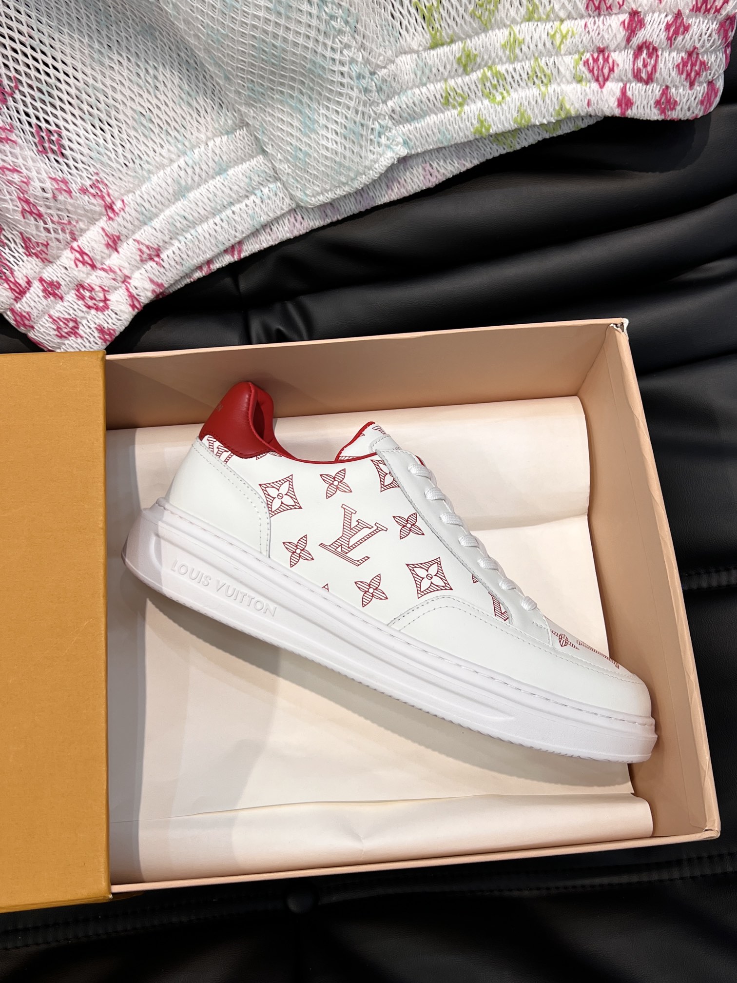 [TOP] Louis Vuitton LV Men's Casual Shoes-White