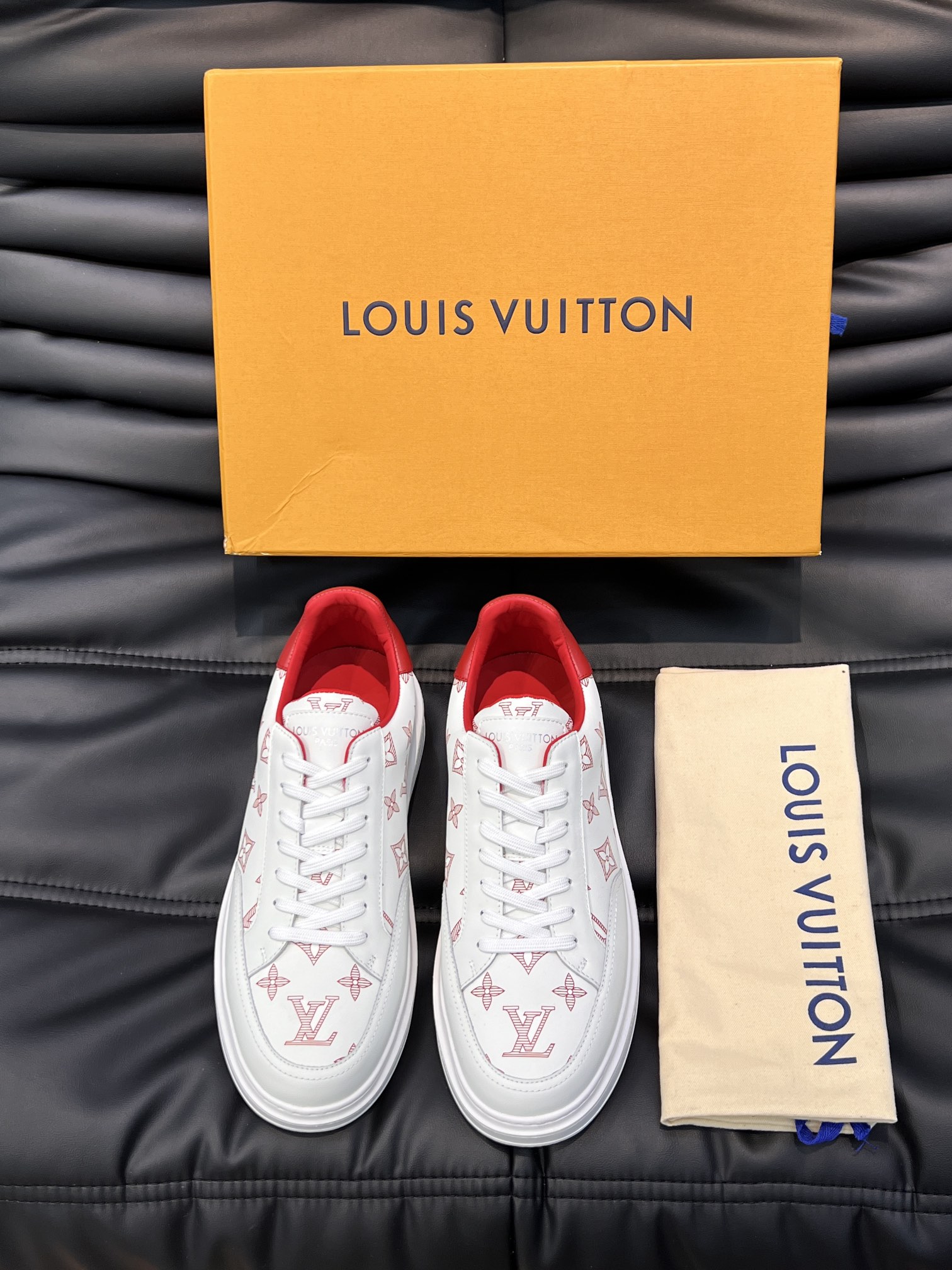 [TOP] Louis Vuitton LV Men's Casual Shoes-White