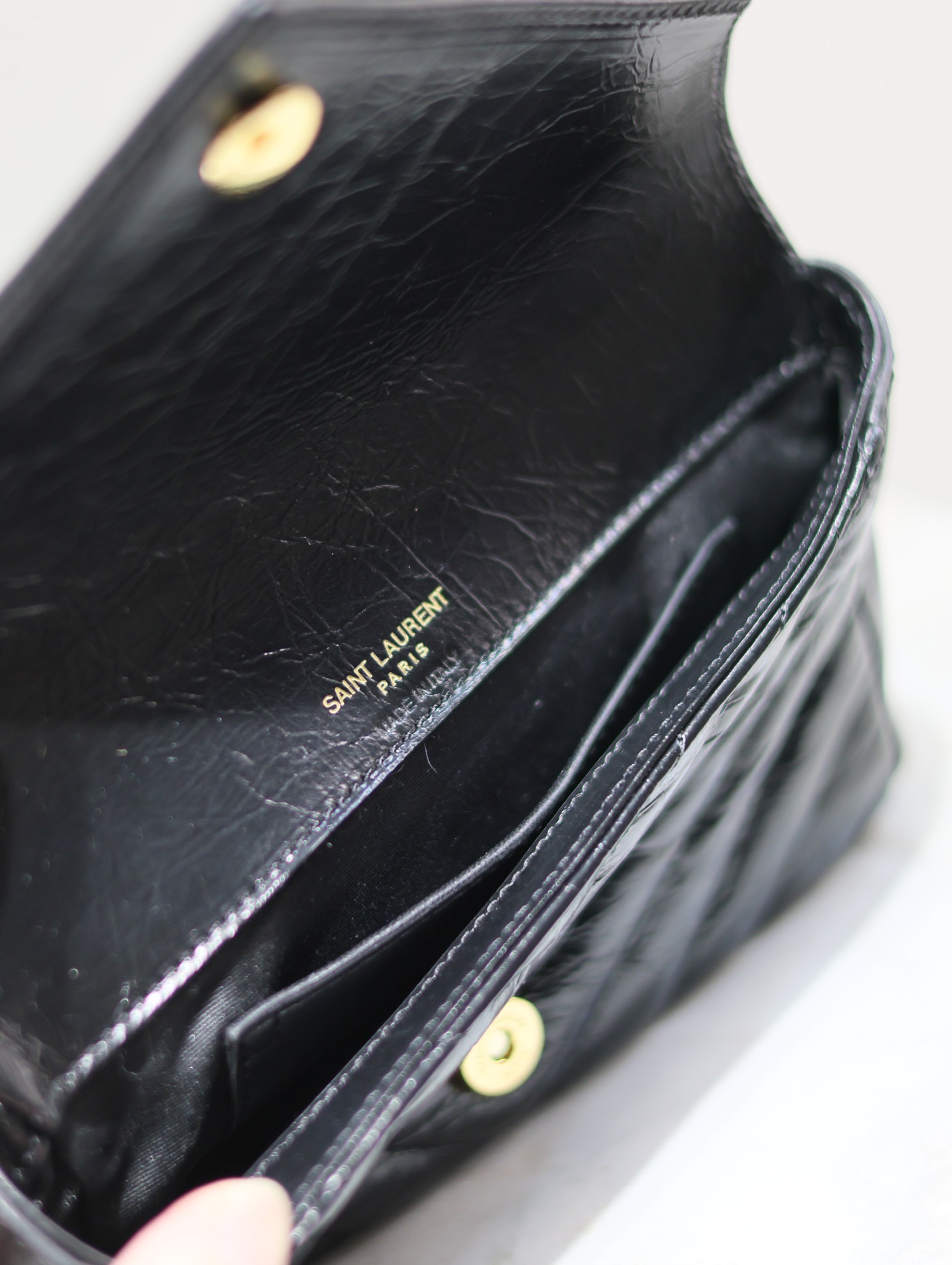 [TOP] Yves Saint Laurent YSL Mini College Shoulder Bags - Black -20×13×3cm