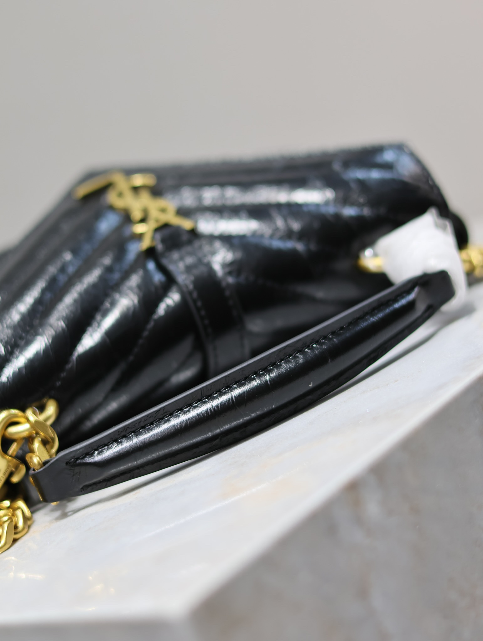 [TOP] Yves Saint Laurent YSL Mini College Shoulder Bags - Black -20×13×3cm