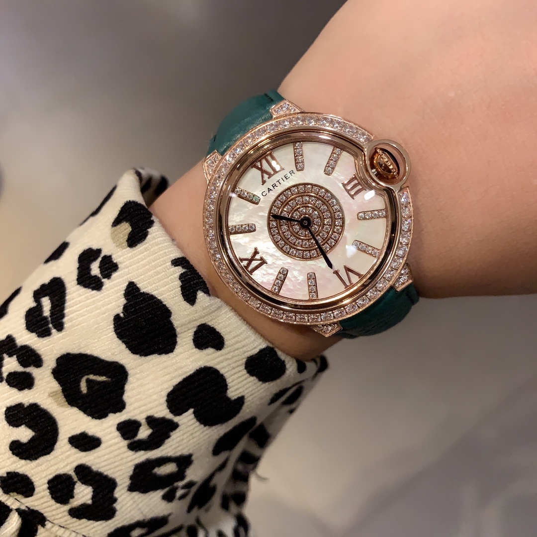 [TOP] Cartier Watch 36 mm -  Green