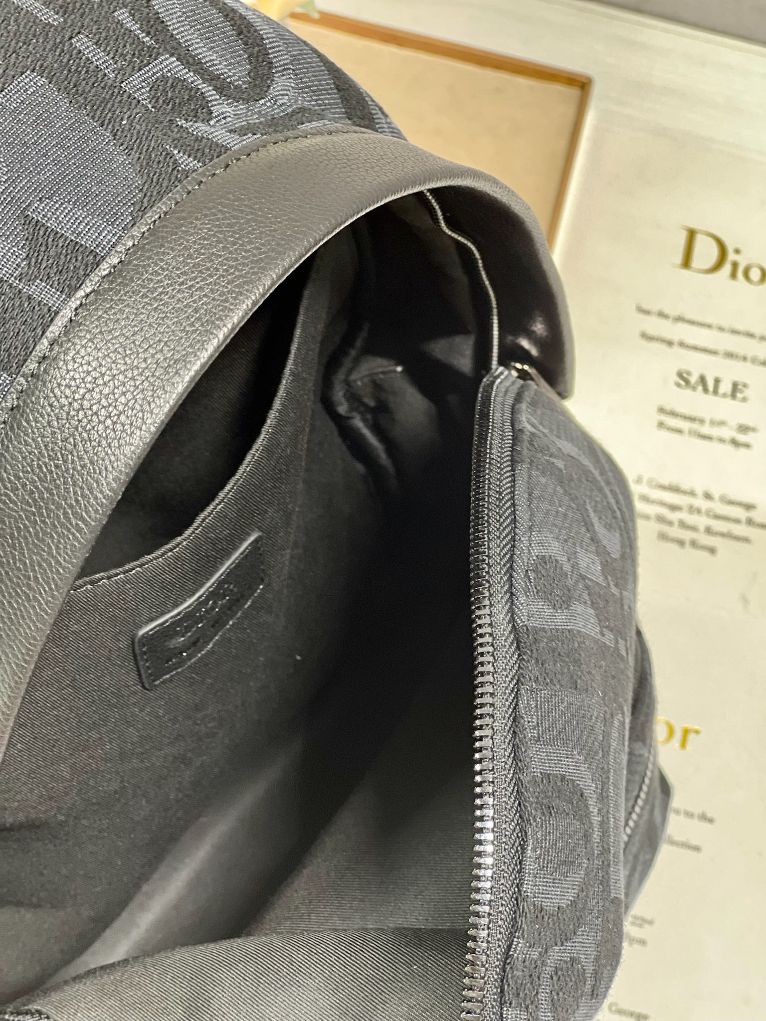 [TOP] Christian Dior  Dior Travel Backpack 23.5×11×32CM/30×42×15CM -Black