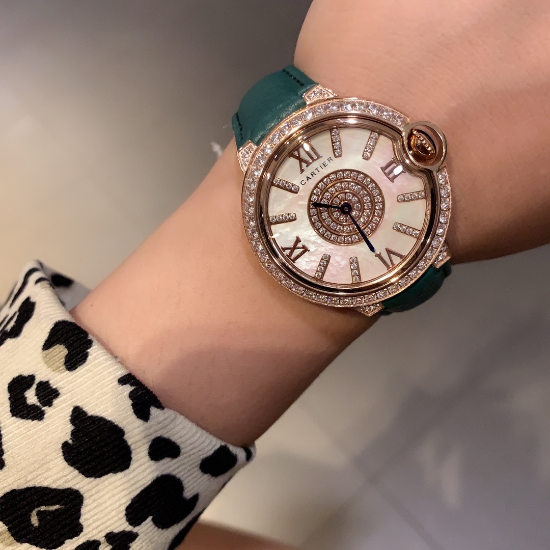 [TOP] Cartier Watch 36 mm -  Green