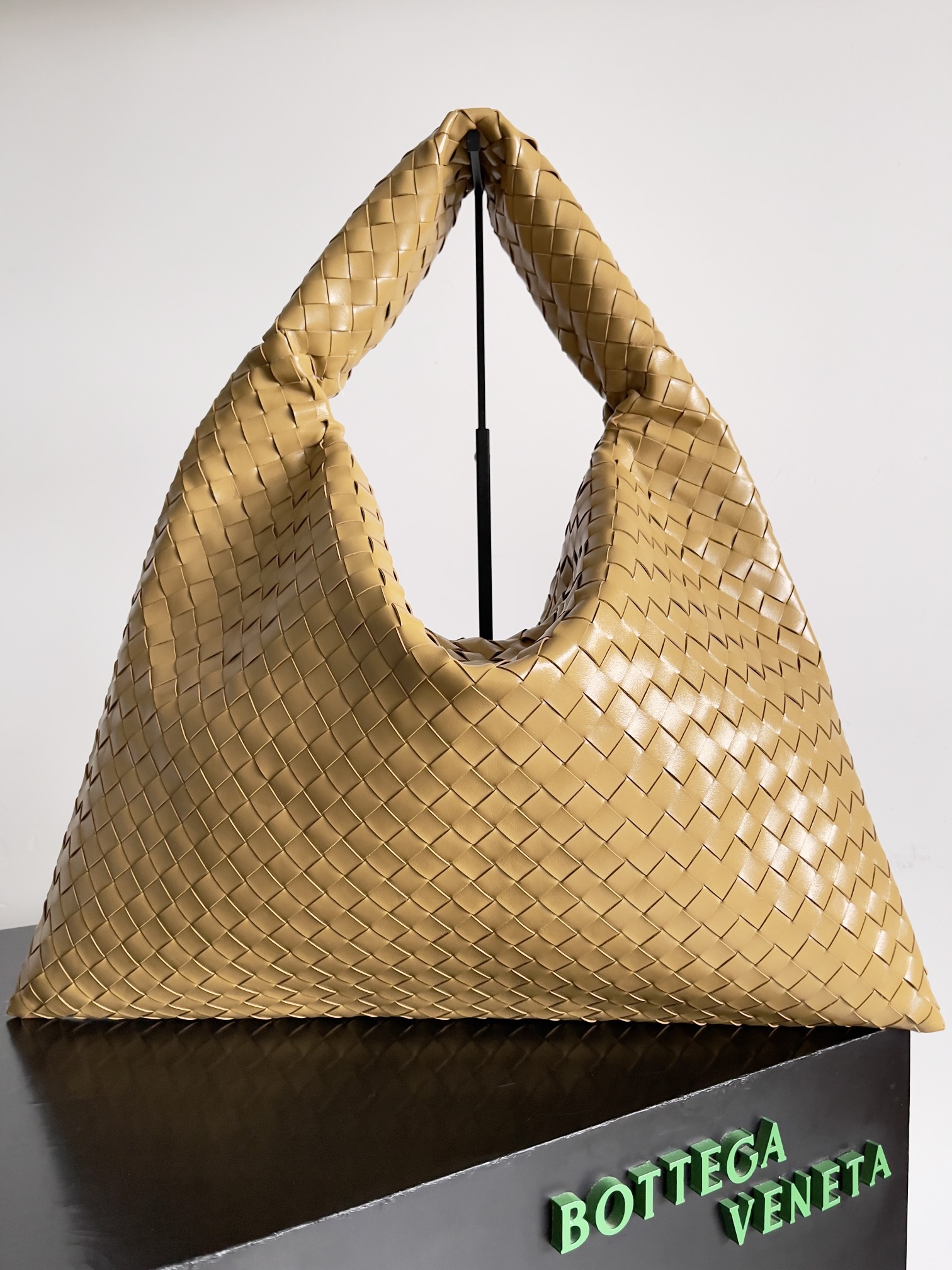 [TOP] Bottega Veneta BV Hop Bag 41x20x8cm/54x24x13cm - Khaki