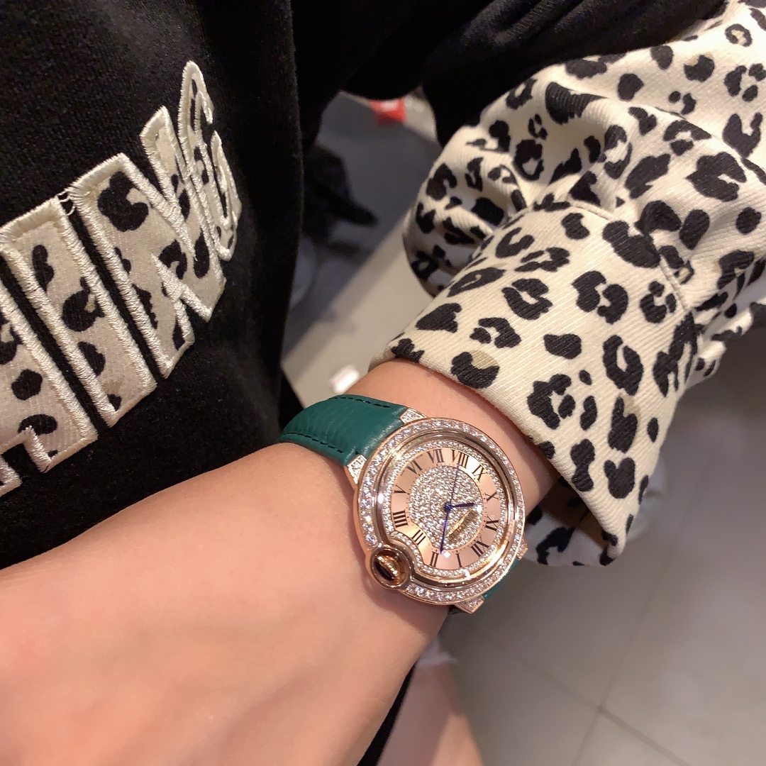 [TOP] Cartier Watch 36 mm -  Green