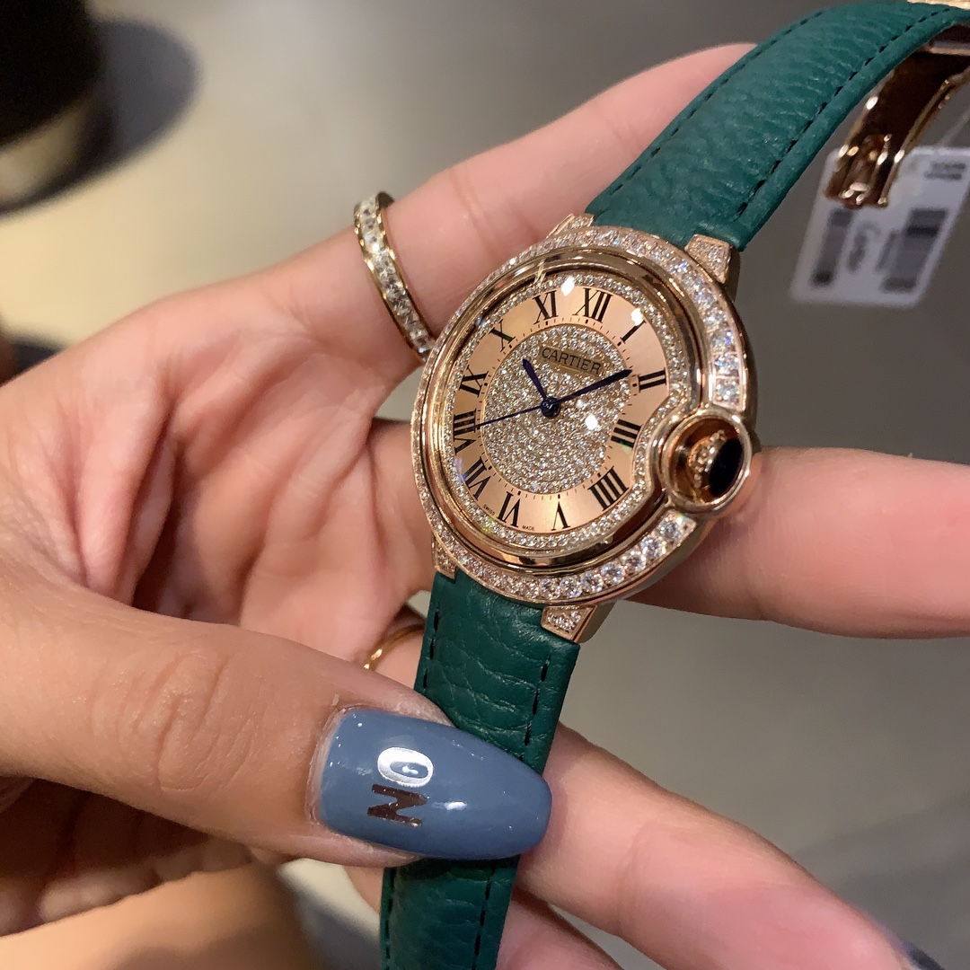 [TOP] Cartier Watch 36 mm -  Green