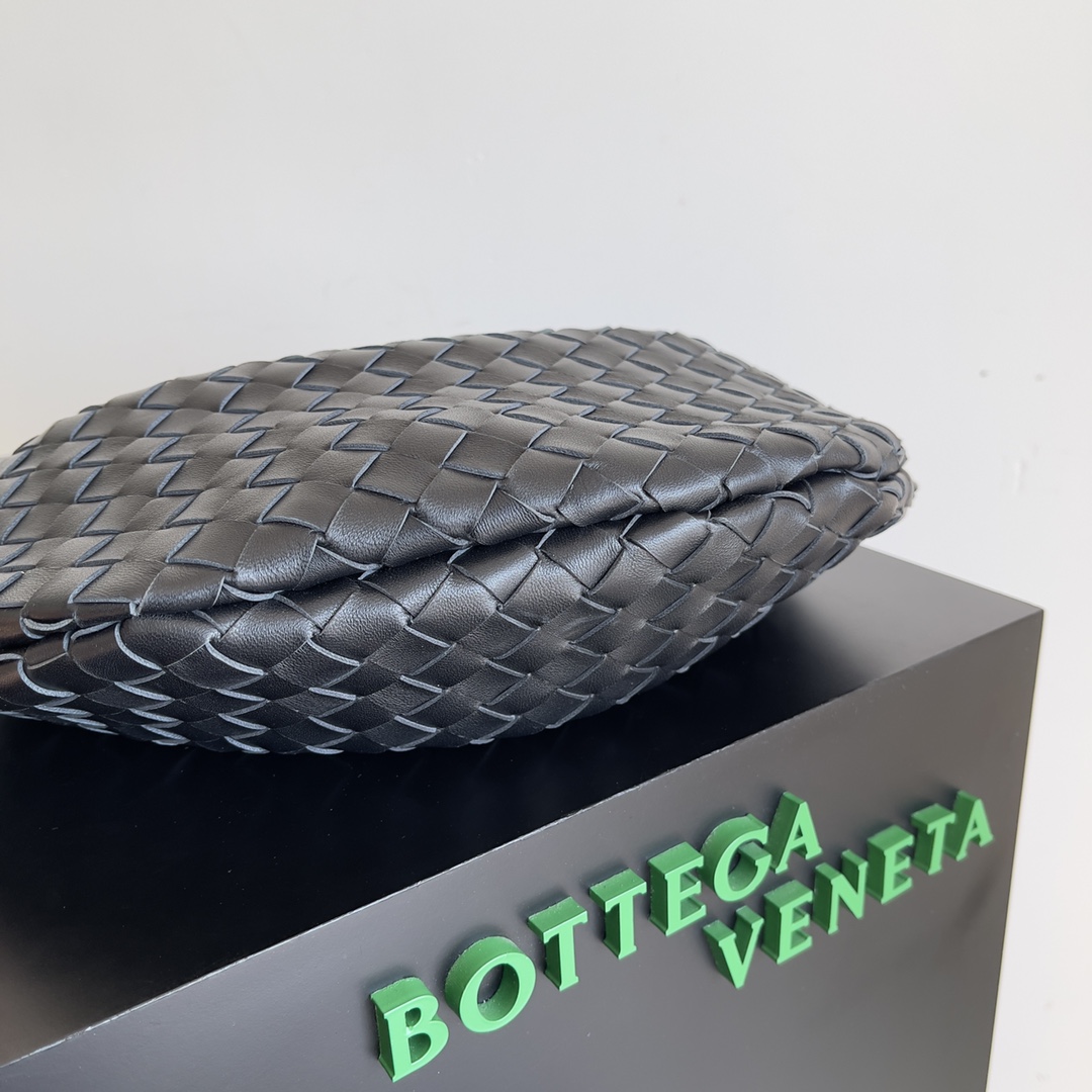 [TOP] Bottega Veneta BV Sardine Bag Intrecciato Weave 36x3x24 cm - Black
