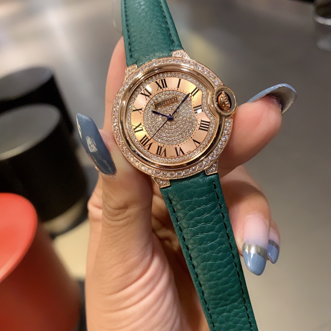 [TOP] Cartier Watch 36 mm -  Green