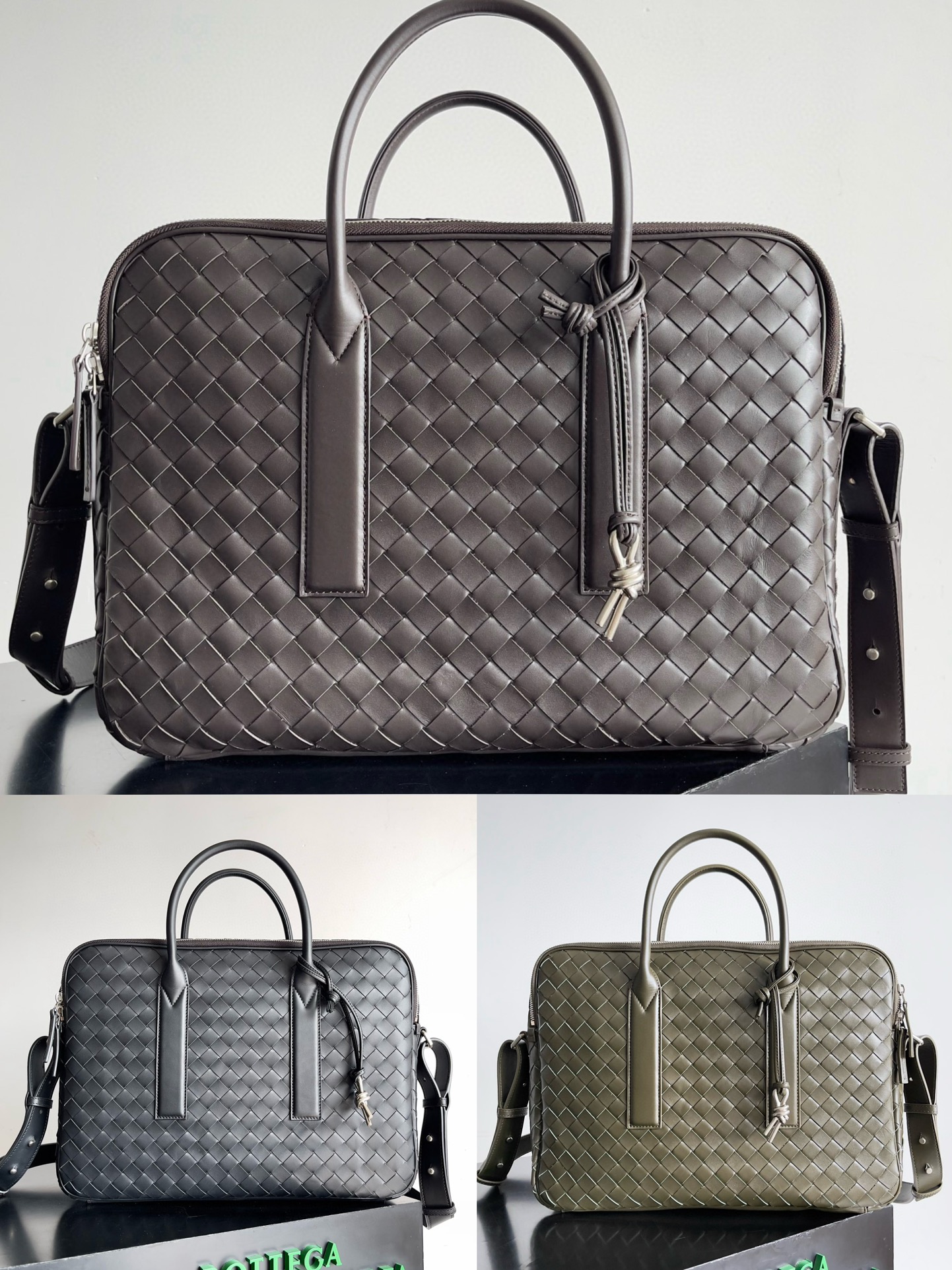 [TOP] Bottega Veneta BV Crossbody Bag 39x28.5x8cm/43x33x19cm - 3 Color