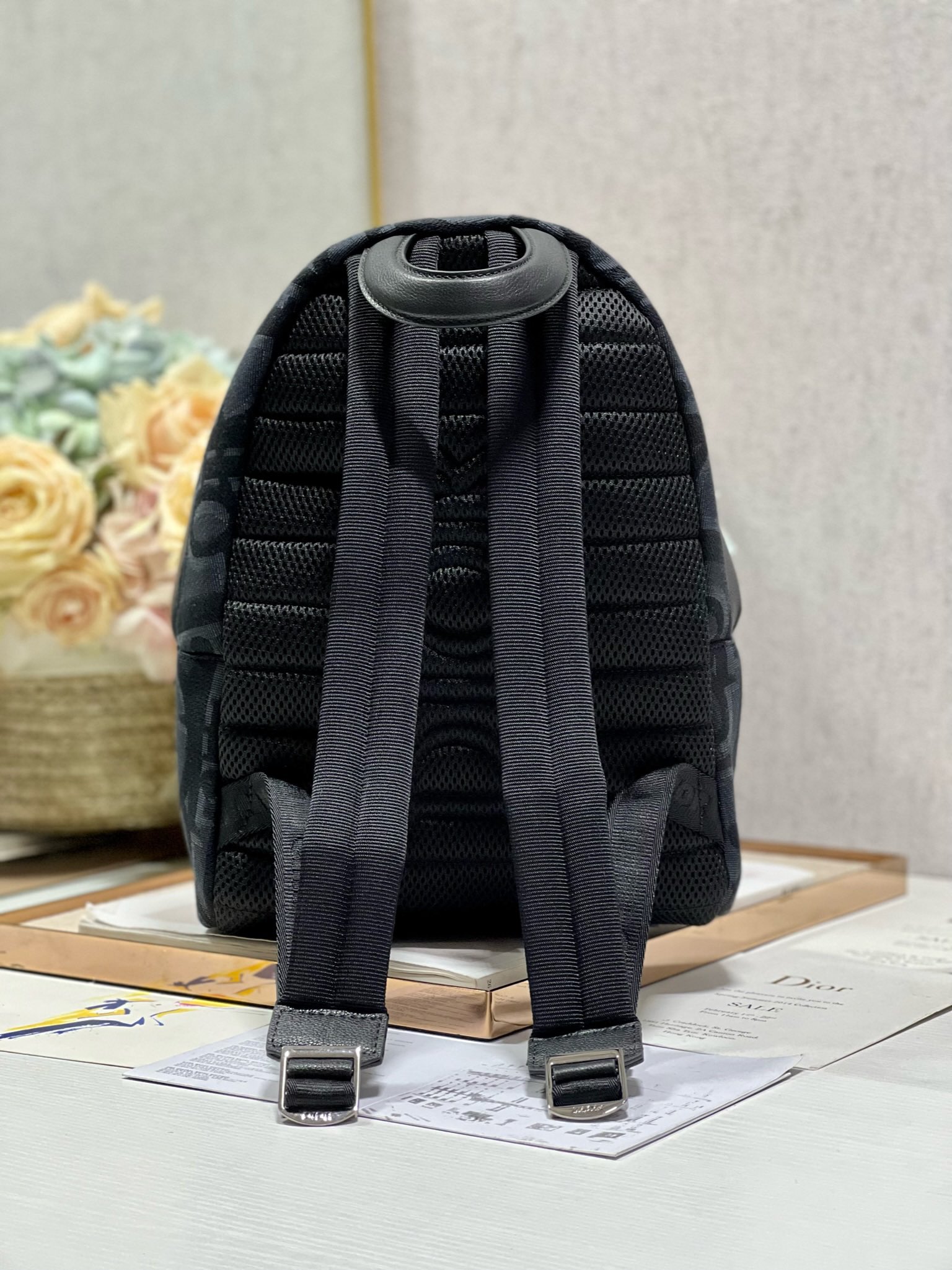 [TOP] Christian Dior  Dior Travel Backpack 23.5×11×32CM/30×42×15CM -Black