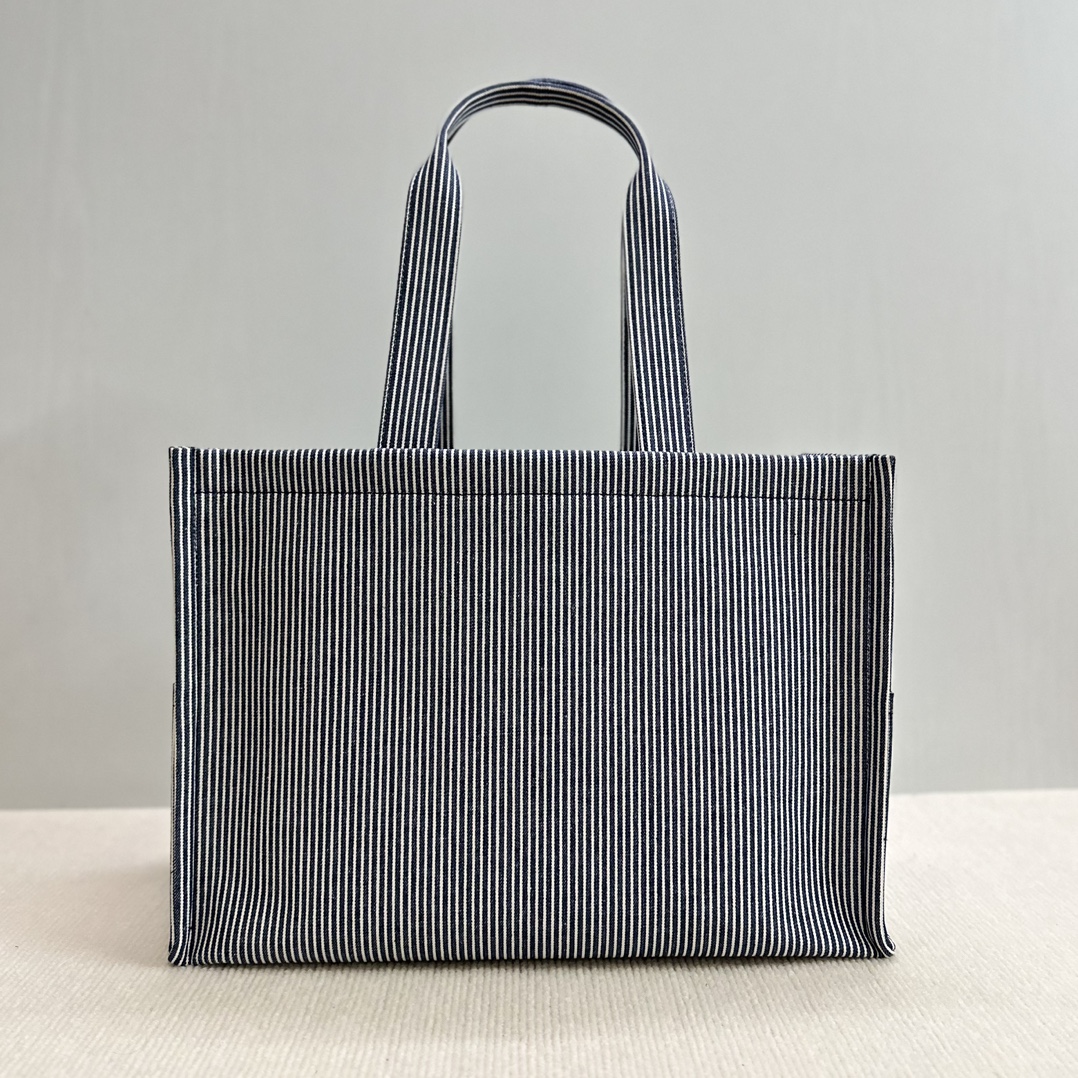 [TOP] CELINE Cabas Large Tote Bag 40x30x16cm - Blue