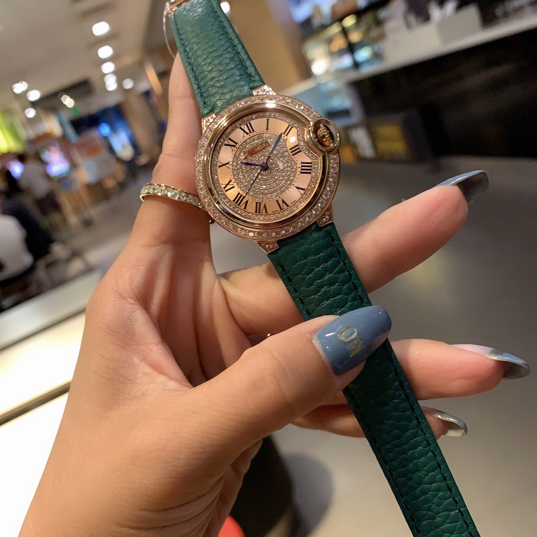 [TOP] Cartier Watch 36 mm -  Green